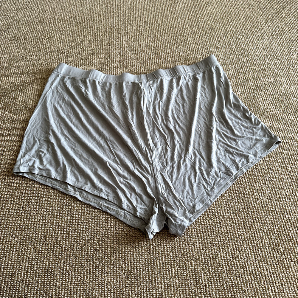 Skims Talc Knit Pajama Shorts Size 4X Brand New With Tags