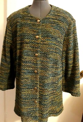 alfred dunner chenille cardigan sweater