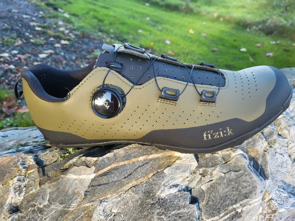 Incarijk Wijzigingen van Praten tegen Fizik Terra Atlas Shoes Army / Black MTB / Gravel | eBay