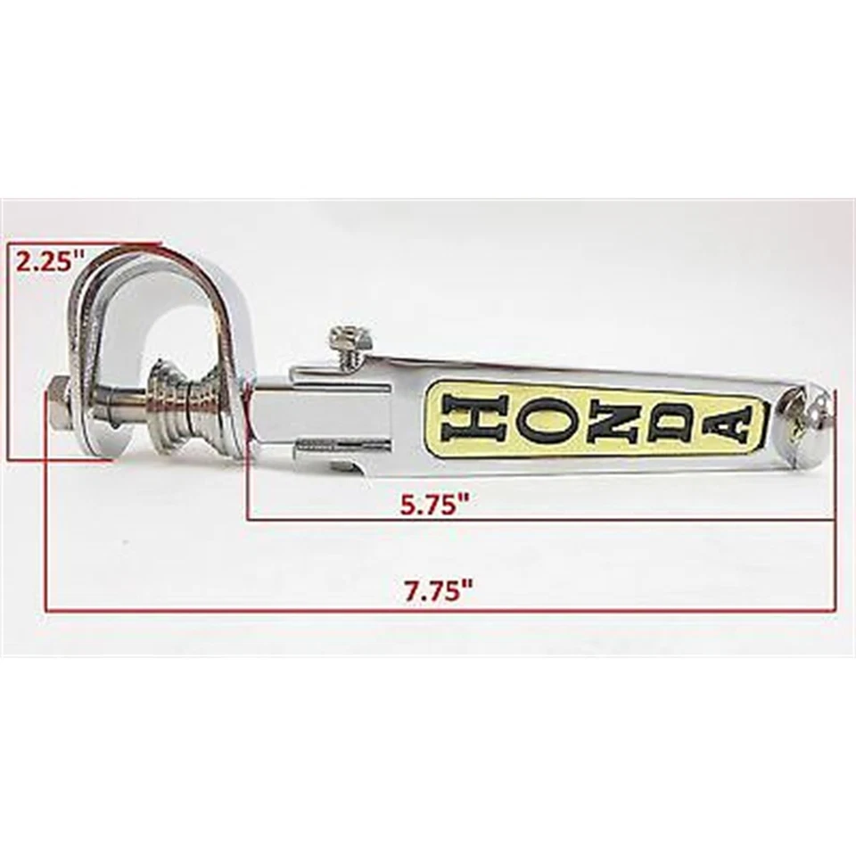 Adjustable/Folding Footpeg Rests for Honda Chrome/Gold - 1" - 1.25" 2fm-11-7323h - Image 4 of 4