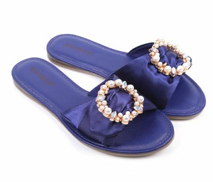 navy rhinestone flip flops