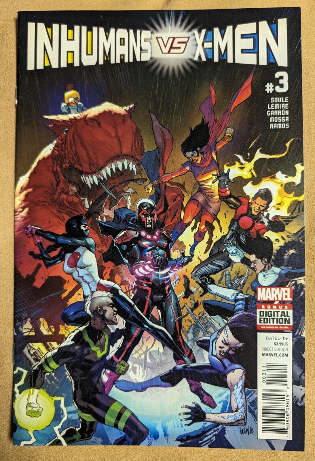 INHUMANS VS X-MEN #3 💥 MARVEL COMICS 2017 Wolverine!