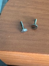 VINTAGE CASE SCREWS 2PCS FOR 18 SIZE ELGIN POCKET WATCH, ONE FULL AND ONE HALF