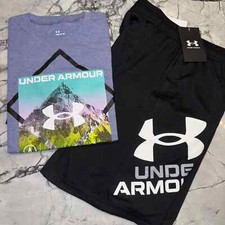 Under Armour Boys Youth Medium 10/12 Outfit Set Mountains
