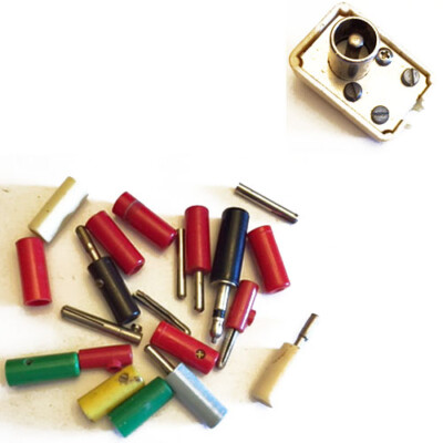 MULTICOLOR CONNECTOR SET 4 & 5mm MALE PLUG CONNECTOR OFFEL