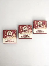 3 Pack Dr. Squatch Frosty Peppermint Men's Natural Soap Zero Grit 5oz Limited Ed