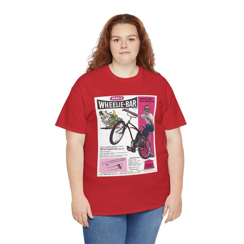 Retro WHAM-O WHEELIE-BAR FOR DRAG BIKE PRINT AD T-Shirt, Vintage Drag Bike Tee, - Picture 119 of 121
