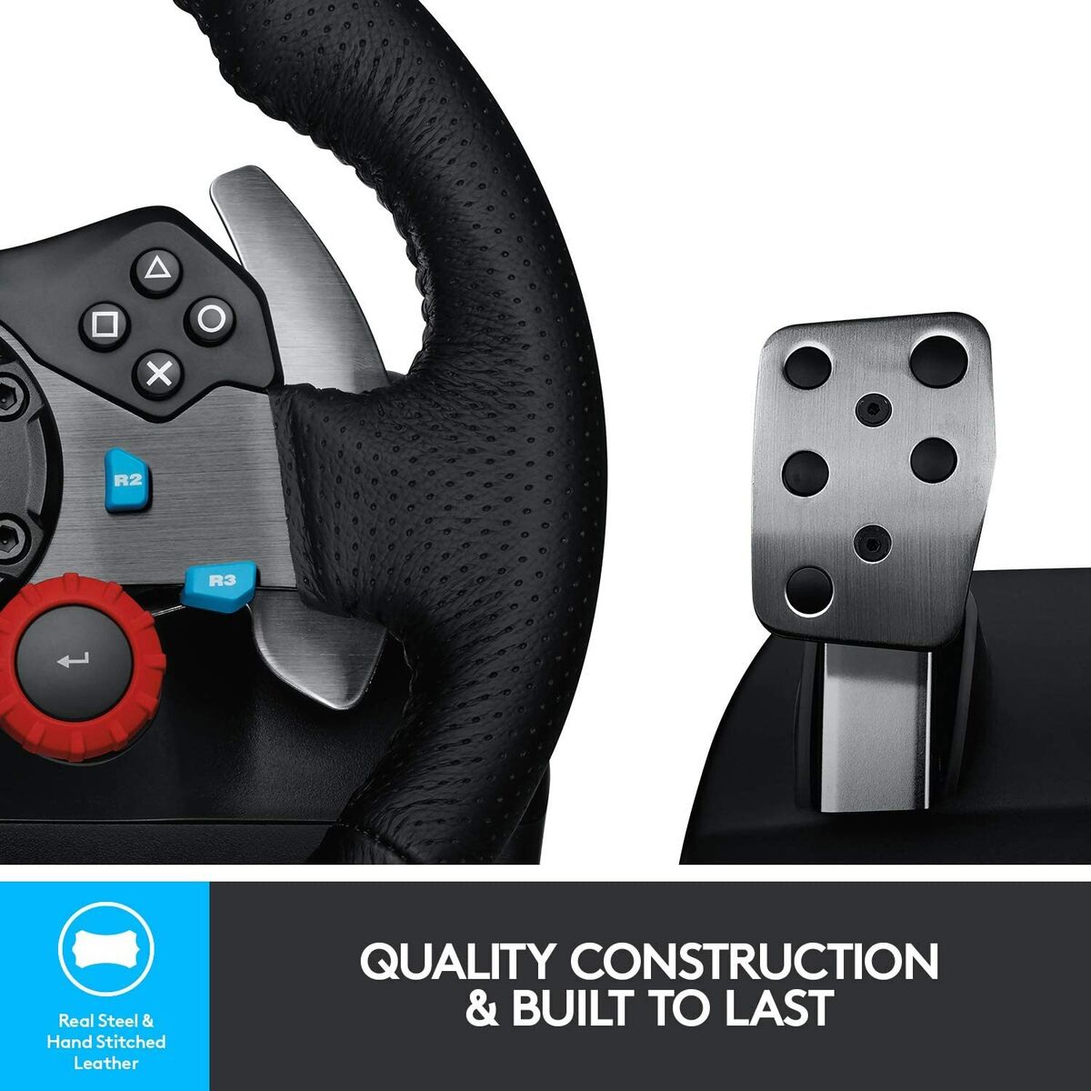 Logitech G29 Dual-Motor Driving Force Racing Wheel For PS5 PS4 PS3