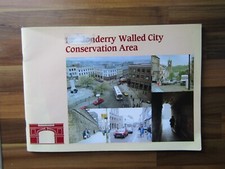 Londonderry walled city conservation area booklet book - with map - 1980's Irish