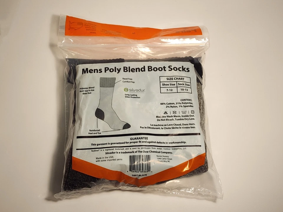 RealTree Polyester Blend Thermal Boot Socks 4 Pair size Large, NIP - Image 2 of 3