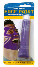 Amscan Face Paint purple cream make-up Halloween game day theater 1 oz. ages 8