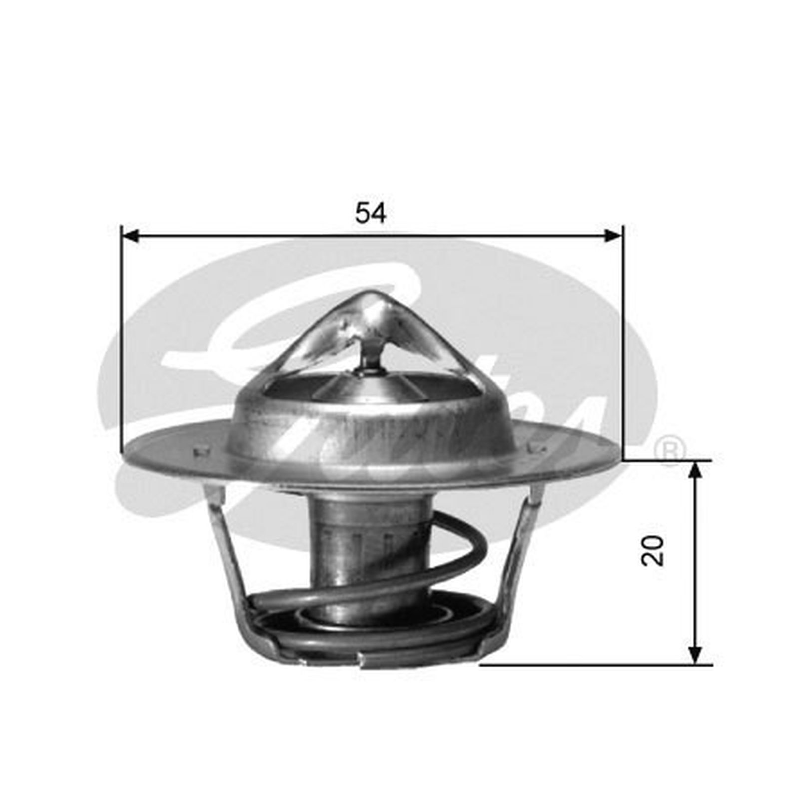 Genuine Gates Engine Cooling Thermostat - TH00182G2