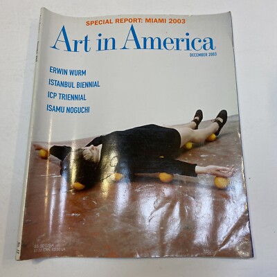 Art in America Magazine December 2003 Erwin Wurm Istanbul Biennial Isamu Noguchi