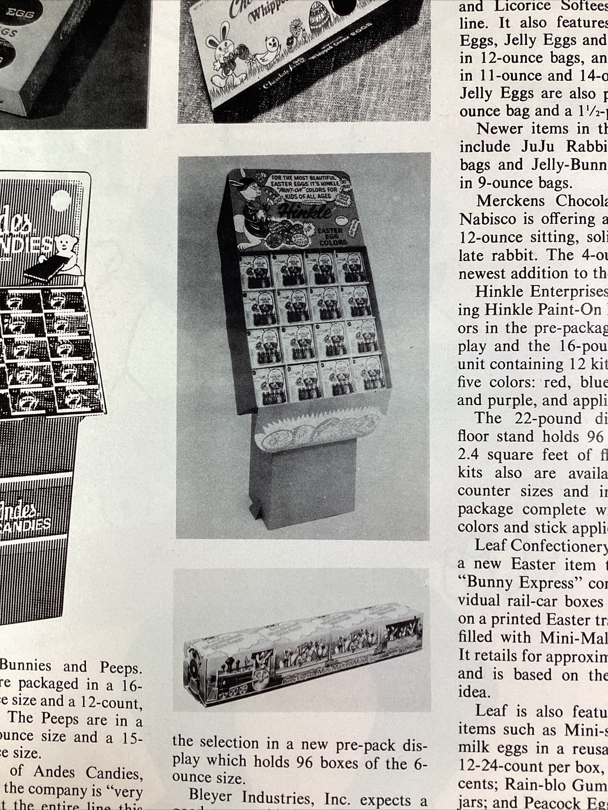 Pearson Candy Print Ad Original Vintage 1981 Rare VHTF St Paul MN Nut Roll Chef