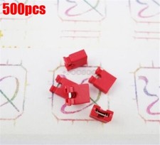 500Pcs Red 2.54MM Jumper Cap Mini Short Circuit Cap Connection hw