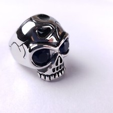 Alien Skull Ring 316 Stainless Steel Heavyweight Sz 10 Biker Rockabilly Soul