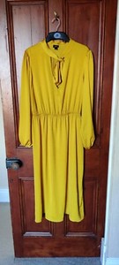 river island mustard dress