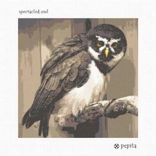 Spectacled Owl Needlepoint Kit or Canvas