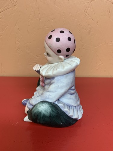 Vtg 1979 Mann Japan 6” Send in the Clowns Pierrot Harlequin Figurine Music Box - Picture 2 of 6