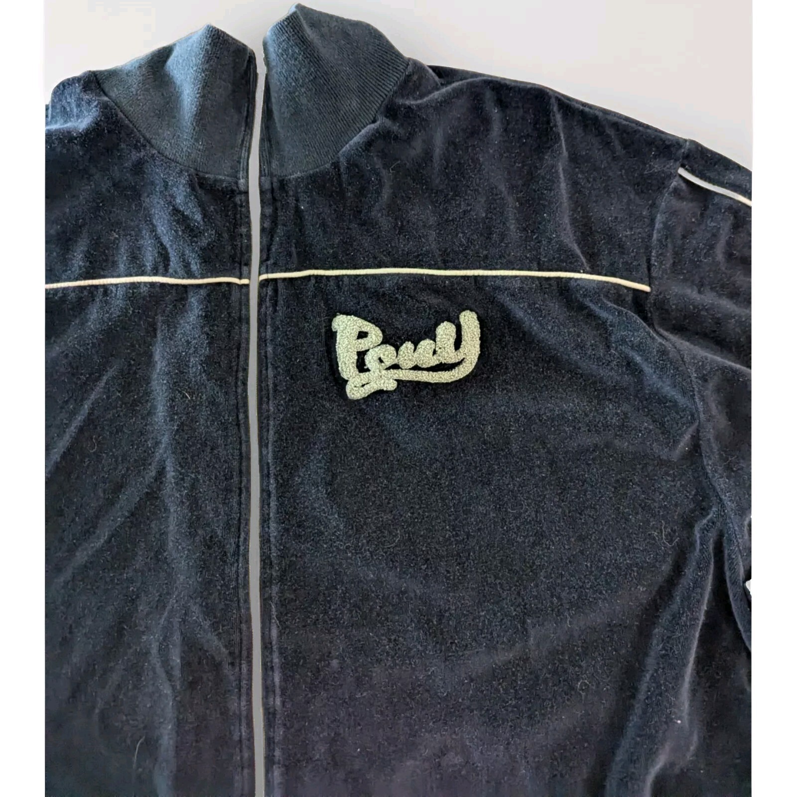 Giacca da pista Y2k uomo marca pony XXL blu vintage anni 90