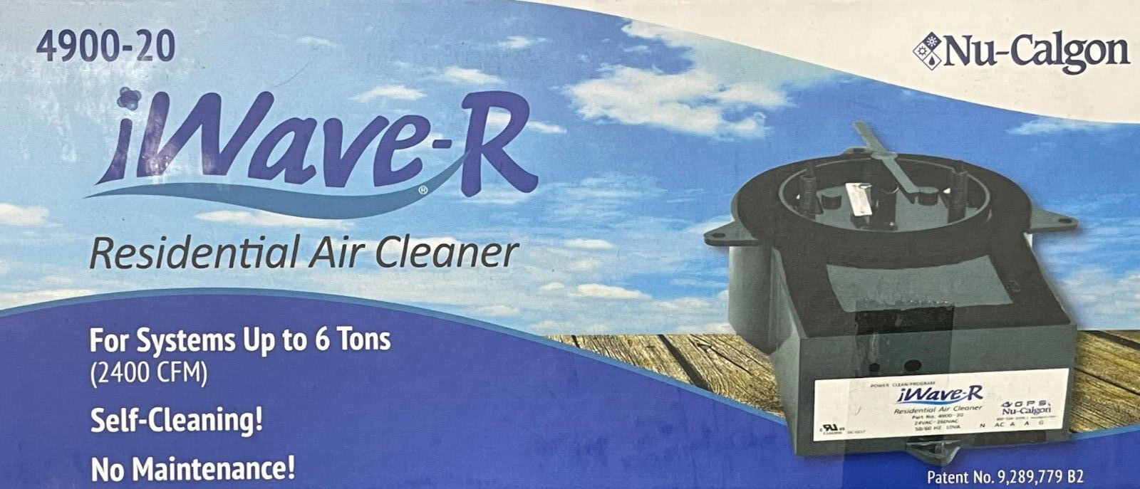 NuCalgon iWaveR Self Cleaning Residential BiPolar Air Purifier 4900