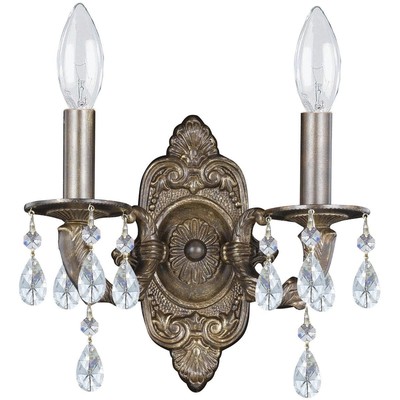 Crystorama 5022-VB-CL-SAQ Paris Market Wall Sconce Venetian Bronze