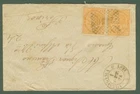 KINGDOM. Let. of 1.10.1874 by Villanova d'Asti / dotted number + double circle