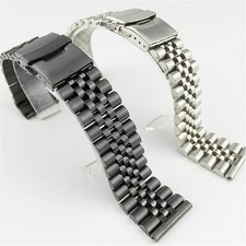 Glossy Matte Belt Stainless Steel Watch Strap Metal Link Bracelet 18mm-30mm 22mm