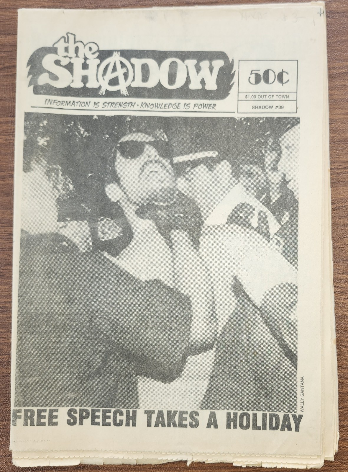 The Shadow #37 Sep.-Nov. 1996; underground revolutionary newspaper politics art