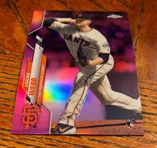 2020 Topps Chrome - Logan Webb #117 Pink Refractor Rookie
