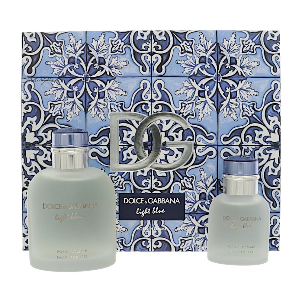 D & G Light Blue by Dolce & Gabbana Gift Set for Men 2 Piece Set