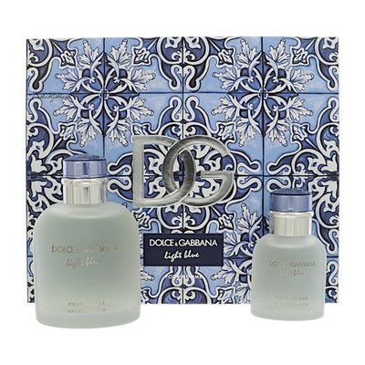 D & G Light Blue by Dolce & Gabbana Gift Set for Men 2 Piece Set