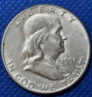 1951-P Franklin Half Dollar | Choice AU+ | #1055