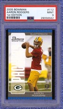 2005 Bowman #112 Aaron Rodgers Rookie First 1st Edition PSA 9 Mint Packers