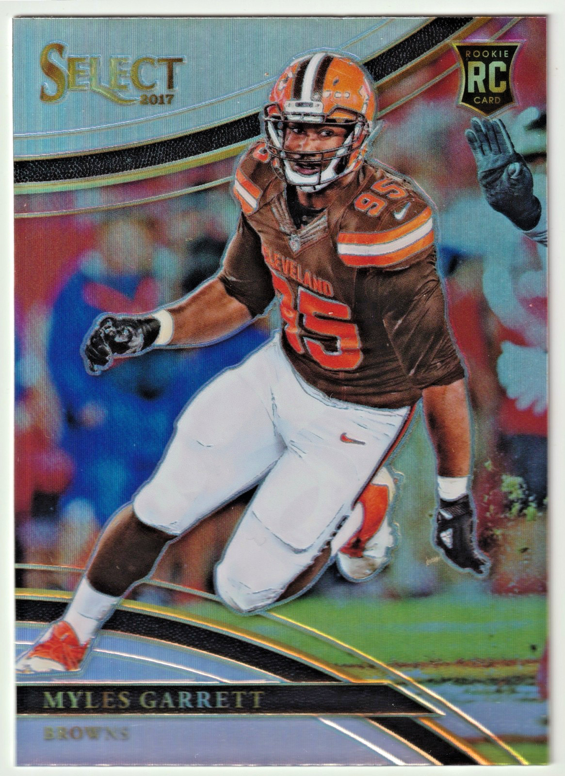 Myles Garrett 2017 Panini Select Field Level Silver Prizm Rookie - #206