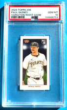 2024 Topps 206 Paul Skenes RC Variation Night Game….PSA 10 GEM-MINT.