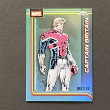 2026 Topps Chrome Marvel - Aqua Refractor /199 - Captain Britain #20