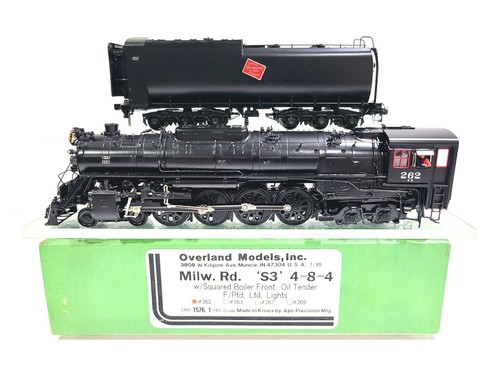 Overland OMI MILW S3 4-8-4 Steam Milwaukee Road #262 HO Latón Modelo #1576.1 | Zustand: Used