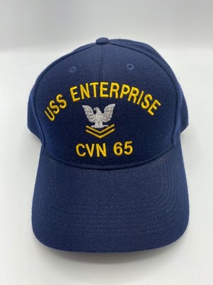 The Corps USS Enterprise CVN 65 Logo Blue Baseball Cap Hat One Size