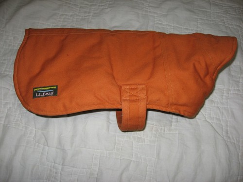 LL Bean Dog Reversible Field Coat Medium