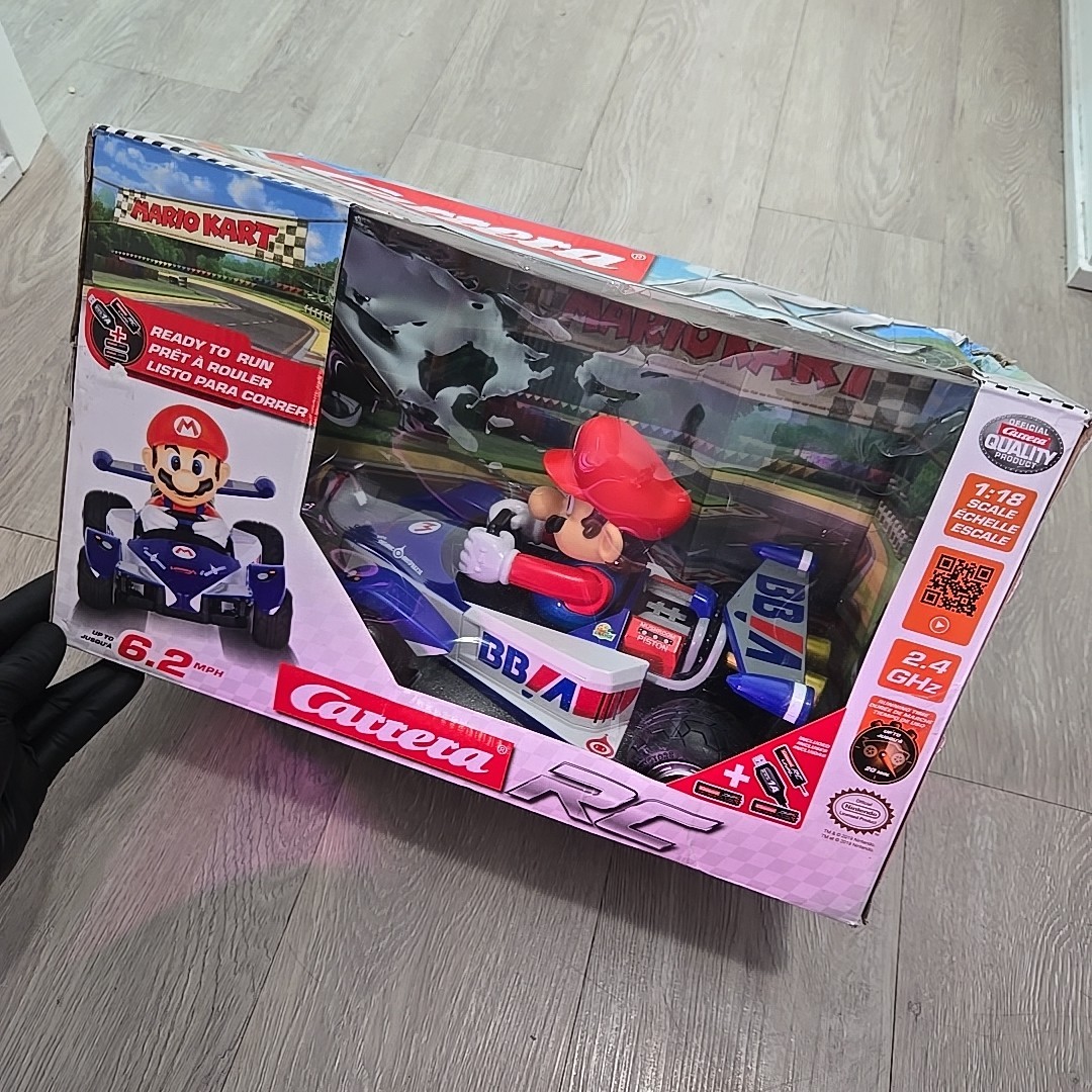 Rera Rc Mario Kart Circuit Special Mario 1:18 Scale Batteries New In Box