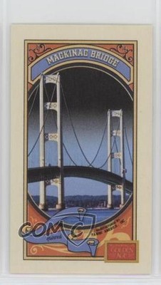 2014 Panini Golden Age Mini MONO Green Back Mackinac Bridge #88 1i7