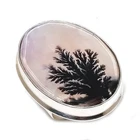 Dendrite Opal Gemstone Handmade 925 Sterling Silver Jewelry Ring Size 8 G903
