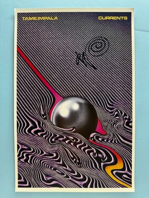 TAME IMPALA CURRENTS POSTER 11x17 SIGNED by KEVIN AUTHENTICATED COA FREE SHIP