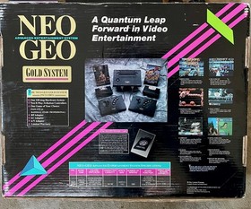 Neo Geo AES Console US Version+Box+PS+AV Switch+AV Cable+Game-Working and Clean