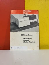 Pitney Bowes M-007110429a 6200 Modular Mailing Machine Operating & Svc Manual