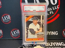 1966 Topps #50 Mickey Mantle PSA 1 Graded Baseball Card MLB New York Yankees