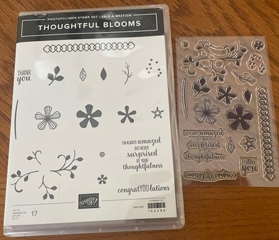 Stampin' Up Thoughtful Blooms Photopolymer Stamp Set 152290 (NEW)