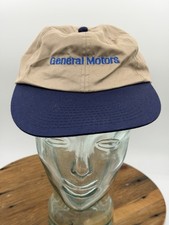 Vintage GM General Motors Snapback Hat Automotive Cap Spell out Cadillac GMC