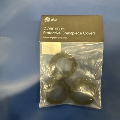 3 NEW Black Silicone Digital Stethoscope Chestpiece Cover for EKO CORE 500
